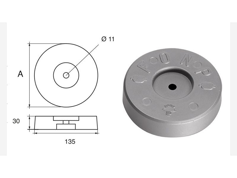 Anodo in Zinco F-RA – Kg 2.5 NC012