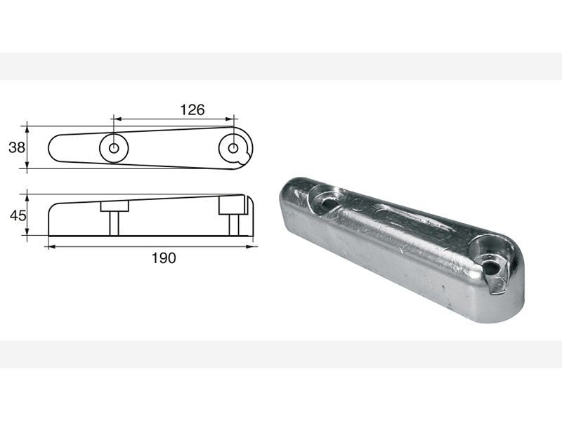 Anodo in Zinco ARNESON FD-4/A. NC035