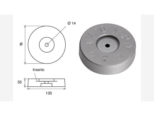 Anodo in Zinco FB-4 NC013