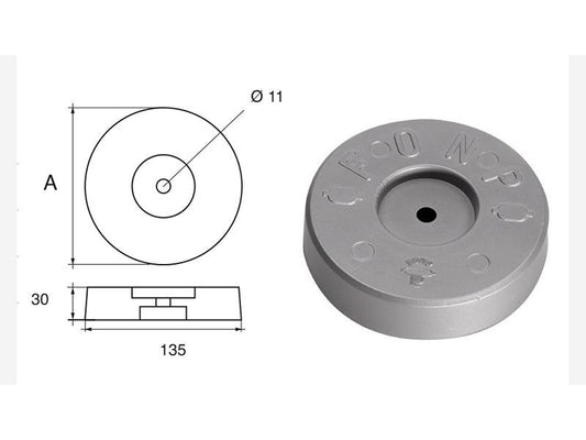 Anodo in Zinco F-RA – Kg 2.5 NC012