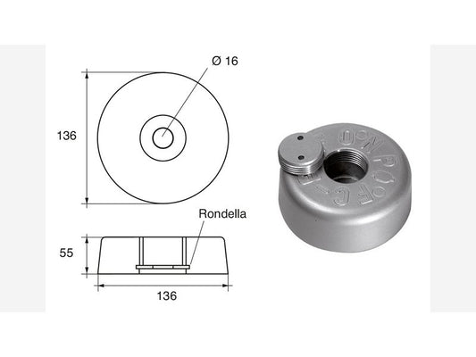 Anodo in zinco FC-6 NC005