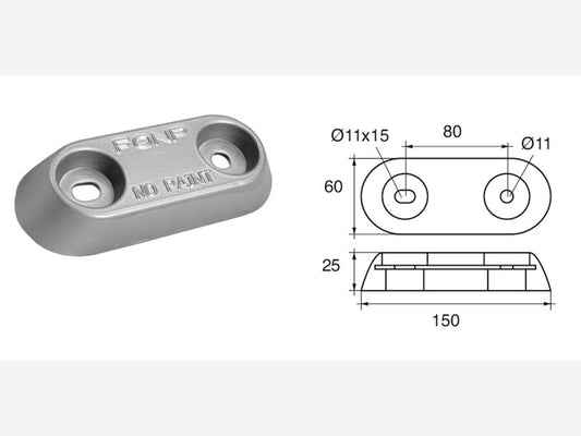 Anodo in zinco FX-2V NC021